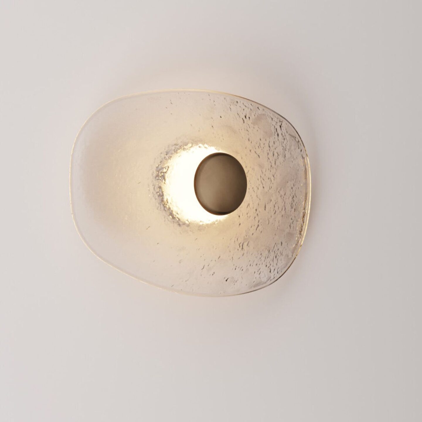 Isle Sconce Long Clear & Pitch Brass